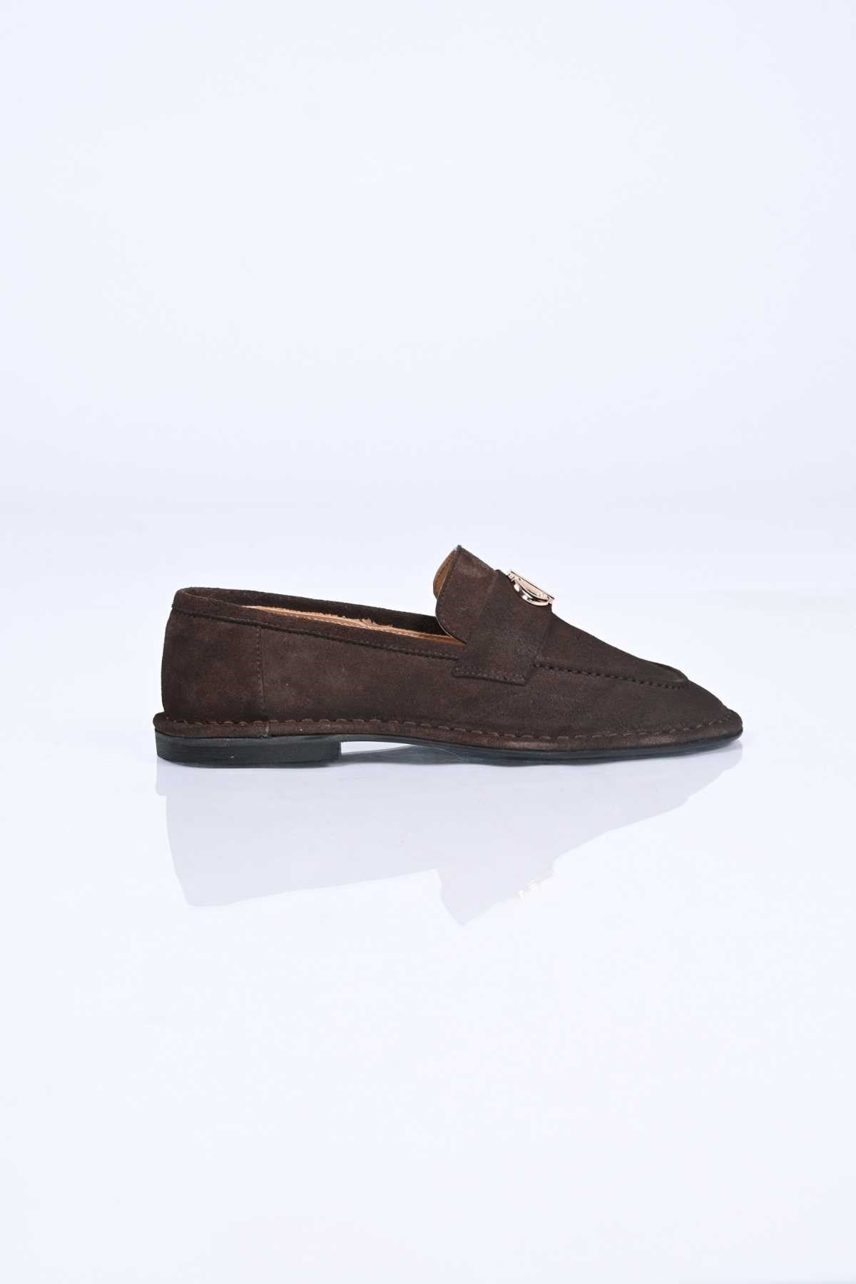 Bestello Genuine Leather Loafer with Buckle, Slip-On, Thermo Sole 332-25518 Women's Shoes