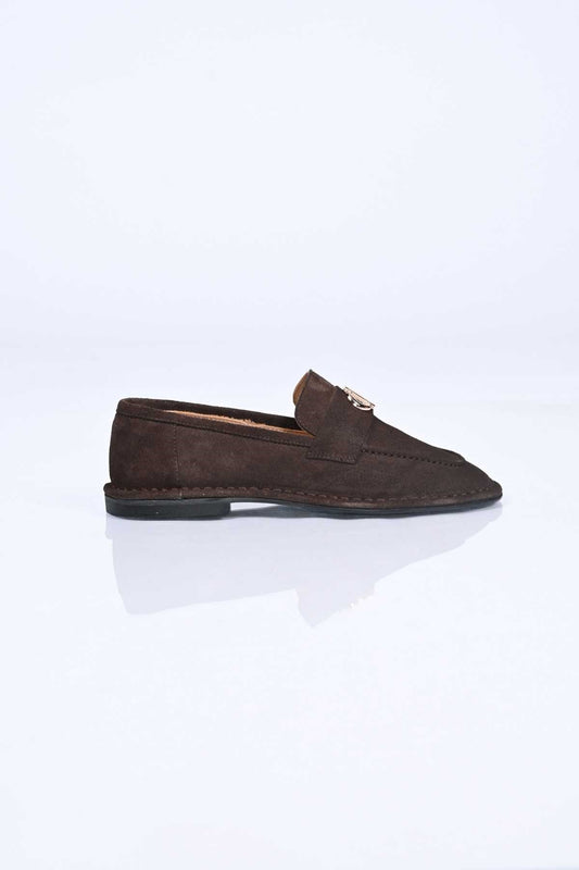 Bestello Genuine Leather Loafer with Buckle, Slip-On, Thermo Sole 332-25518 Women's Shoes