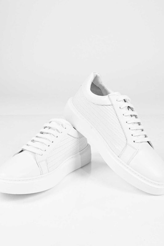 Bestello Lace-Up Genuine Leather Sneakers with EVA Sole 174-22053 Men's Shoes