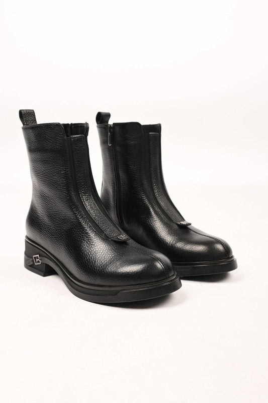 Bestello Slip-On Zip-Up Genuine Leather Casual Boots with Thermo Sole 335-662-17 Women's Boots