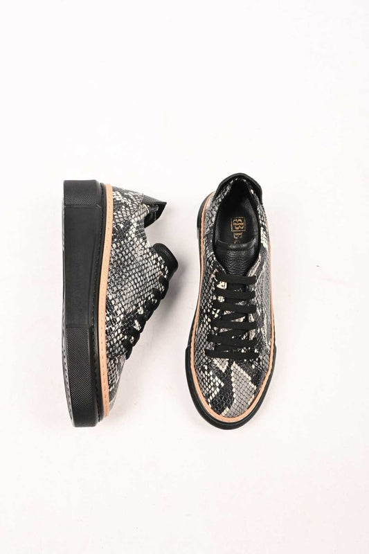 Bestello Lace-Up Genuine Leather Casual Shoes with Polyurethane Sole 334-5022-39 Women's Shoes