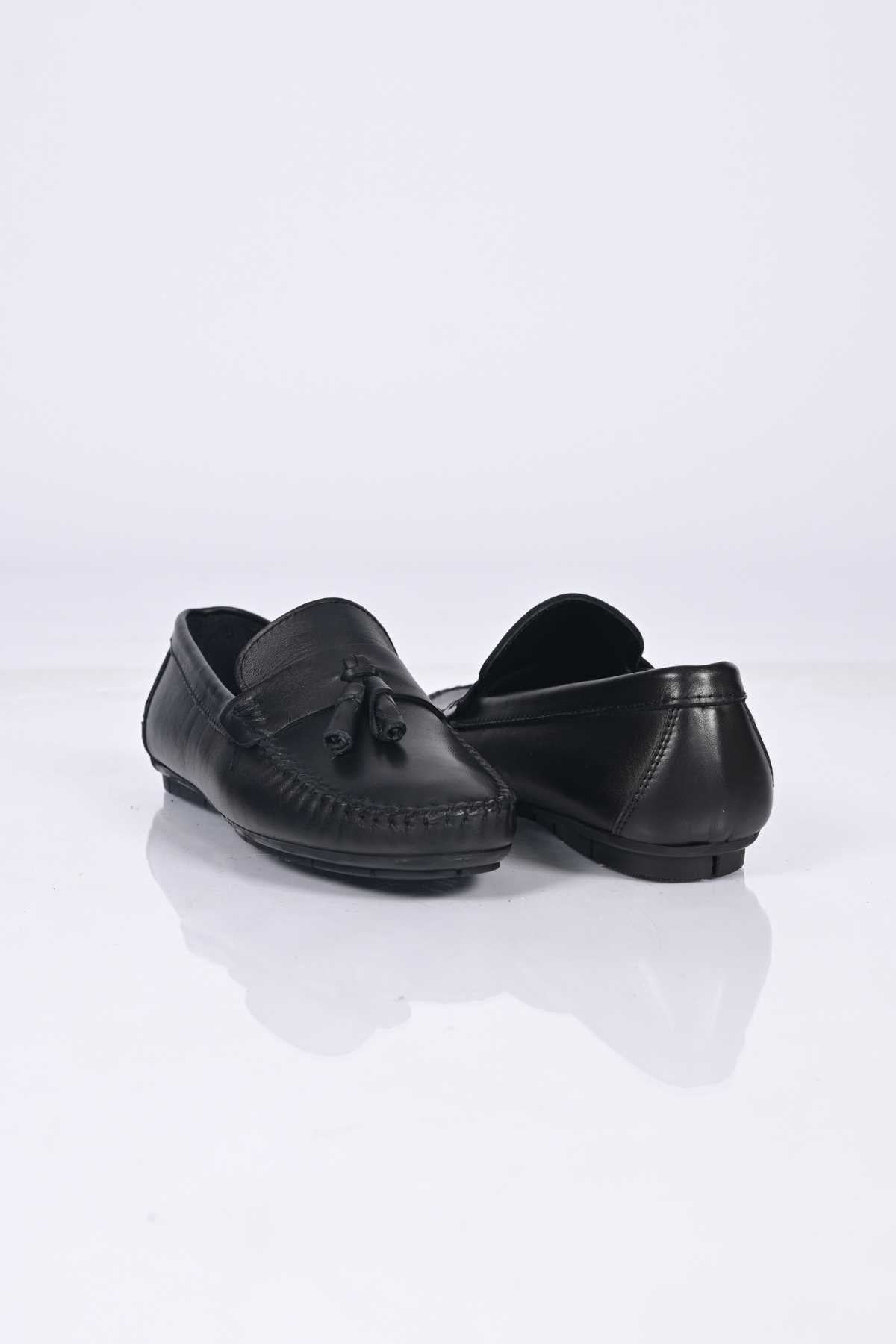 Bestello Genuine Leather Loafers with Tassels, Slip-On, Polyurethane Sole, 028-2021-26Y Men's Shoes