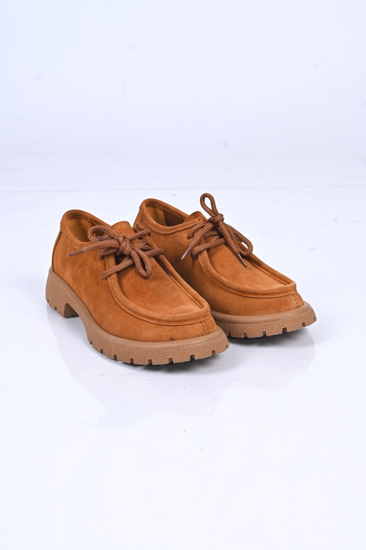 Bestello Lace-Up Genuine Leather Loafers with Thermo Sole 345-4247 Women's Shoes