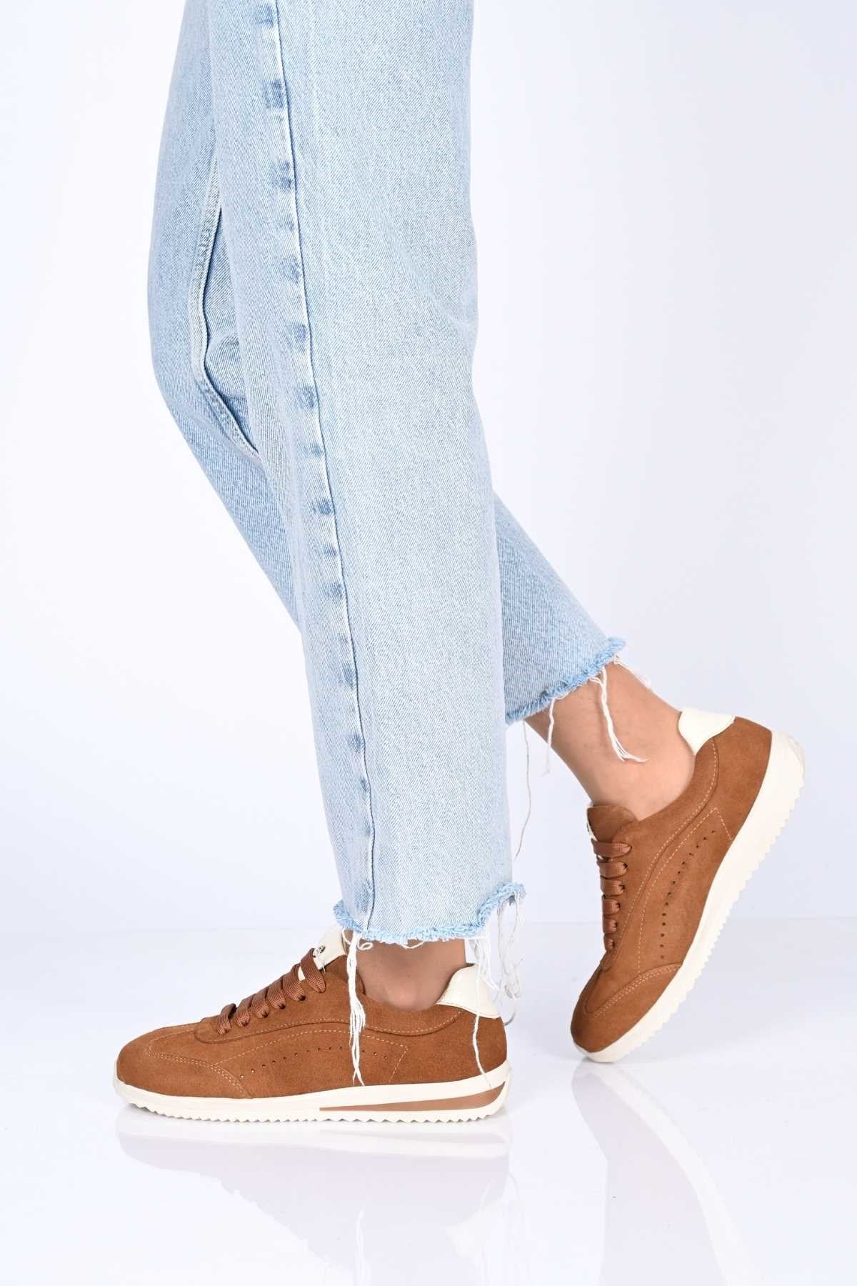 Bestello Lace-Up EVA Sole Genuine Leather Sneakers 338-7110 Women's Shoes