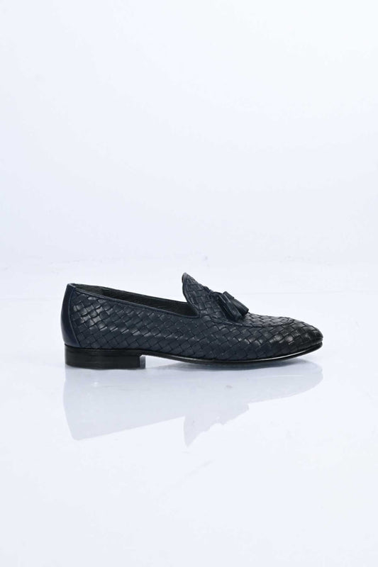 Bestello Slip-On Tassel Braided Genuine Leather Classic Shoes with Neolite Sole 333-2357 Men's Shoes