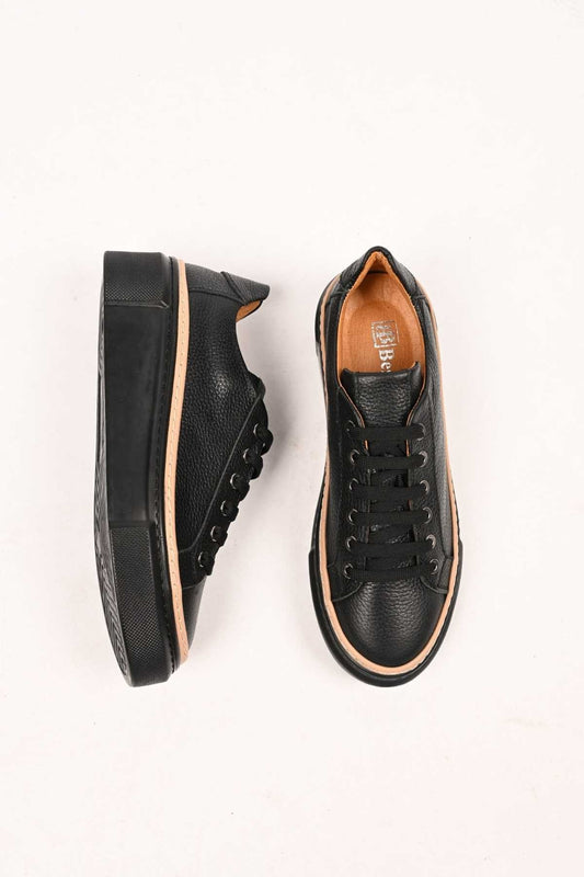 Bestello Lace-Up Genuine Leather Casual Women's Shoes with Poly Sole 334-5022-09 Women's Shoes