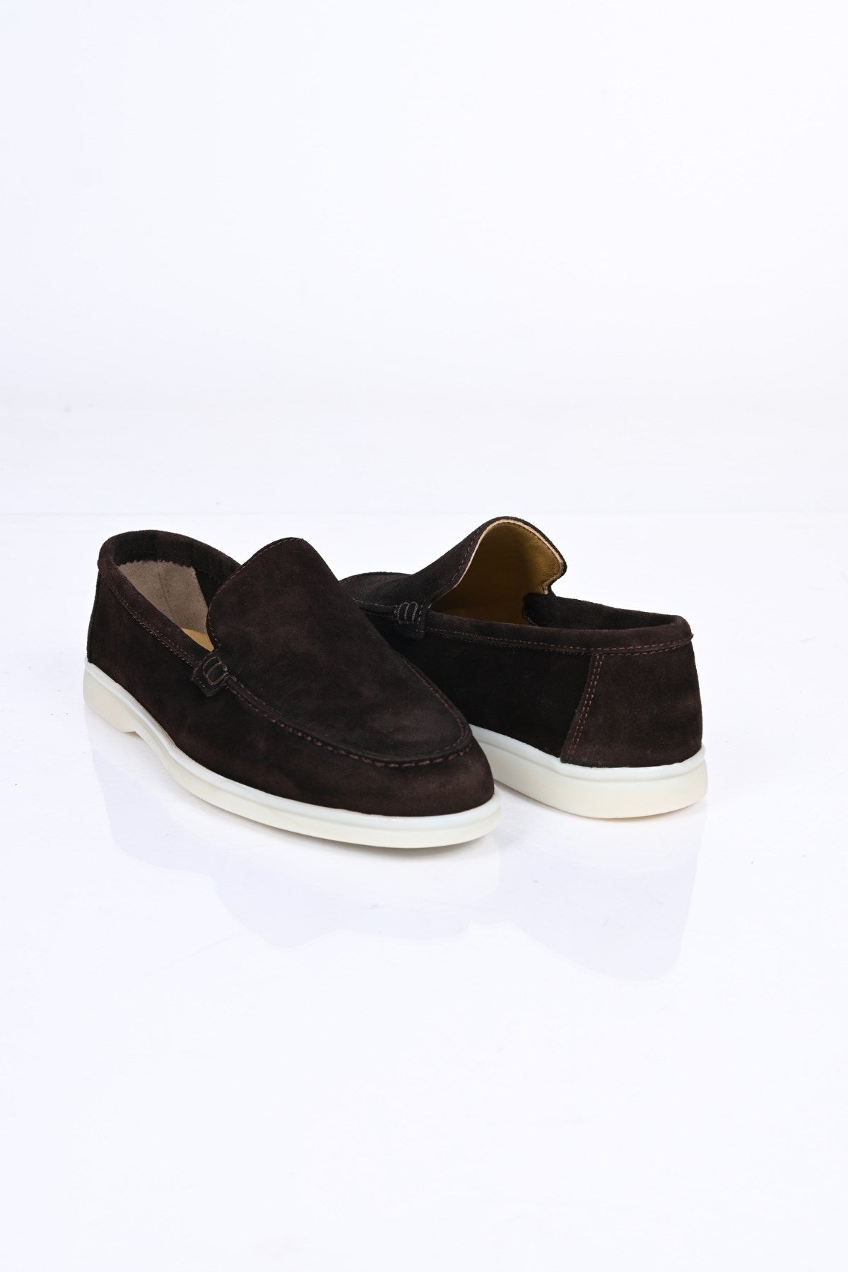 Bestello Slip-On Genuine Leather Loafers with Rubber Sole 028-2000 Men's Shoes