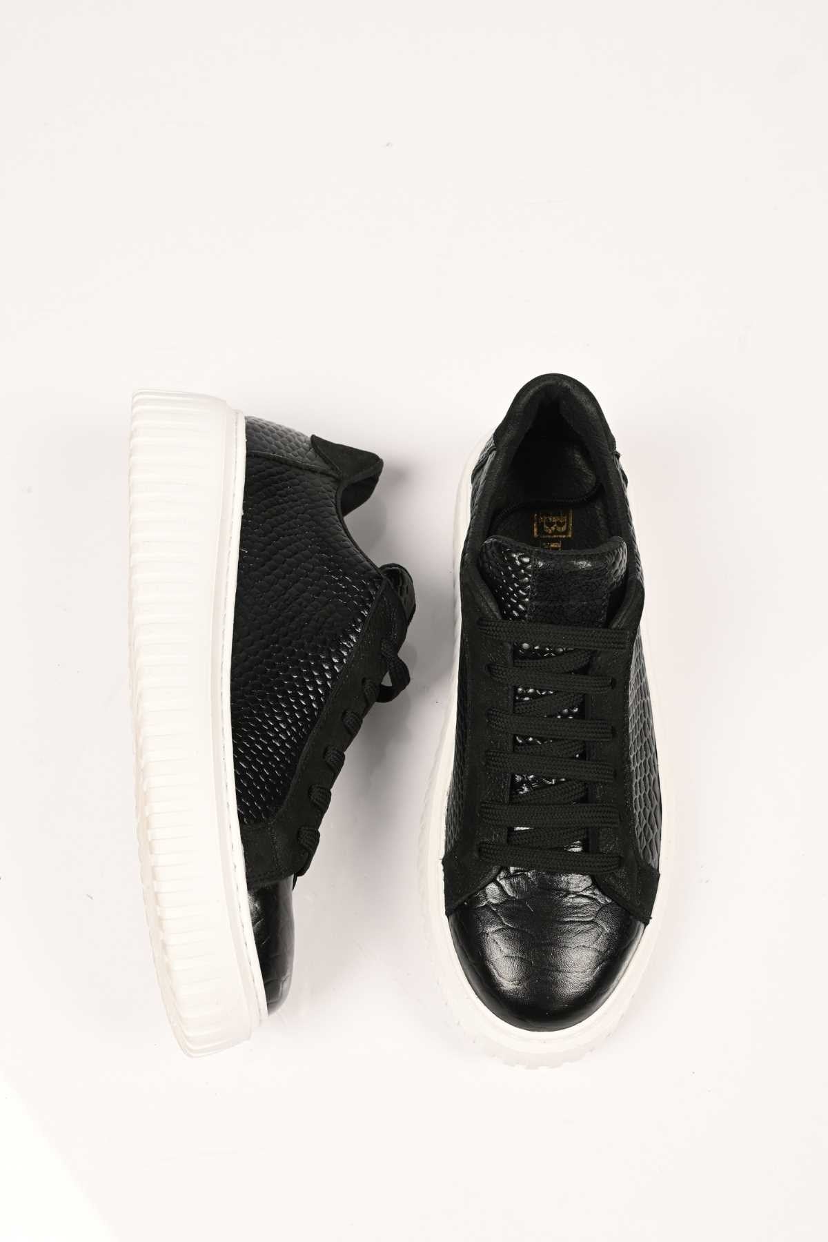 Bestello Lace-Up EVA Sole Genuine Leather Sneakers 101-4406-01 Women's Shoes