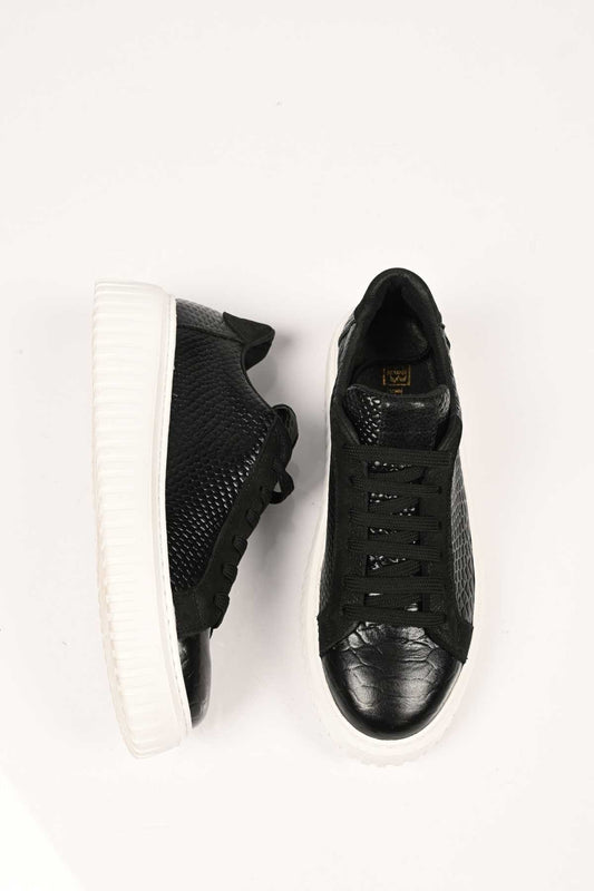 Bestello Lace-Up EVA Sole Genuine Leather Sneakers 101-4406-01 Women's Shoes
