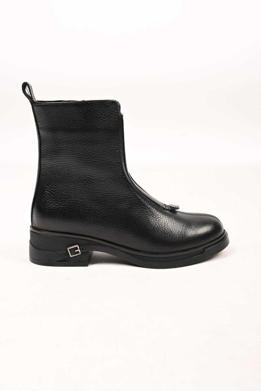 Bestello Slip-On Zip-Up Genuine Leather Casual Boots with Thermo Sole 335-662-17 Women's Boots