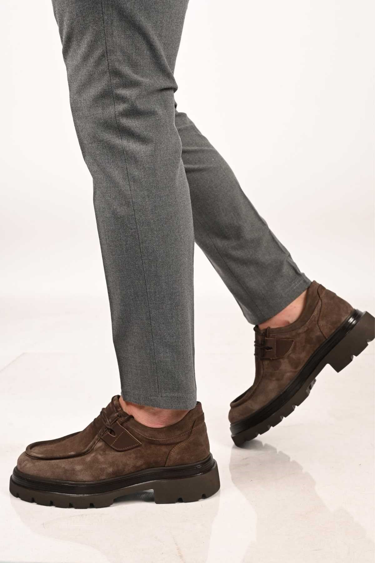 Bestello Lace-Up Genuine Leather Casual Men's Shoes with EVA Sole 172-64190
