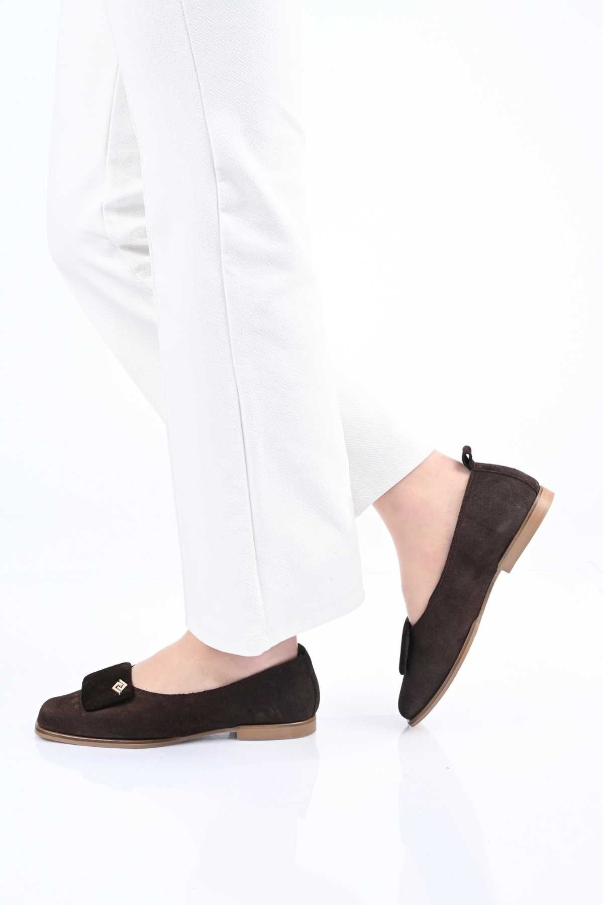 Bestello Genuine Leather Ballet Flats with Buckle, Laceless, Jurdan Sole 343-089-110 Women's Shoes