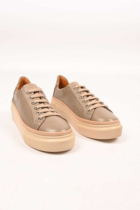 Bestello Lace-Up Genuine Leather Casual Women's Shoes with Poly Sole 334-5022-09 Women's Shoes