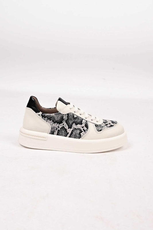 Bestello Lace-Up Genuine Leather Sneakers with Thermo Sole 101-FARBI-52 Women's Shoes
