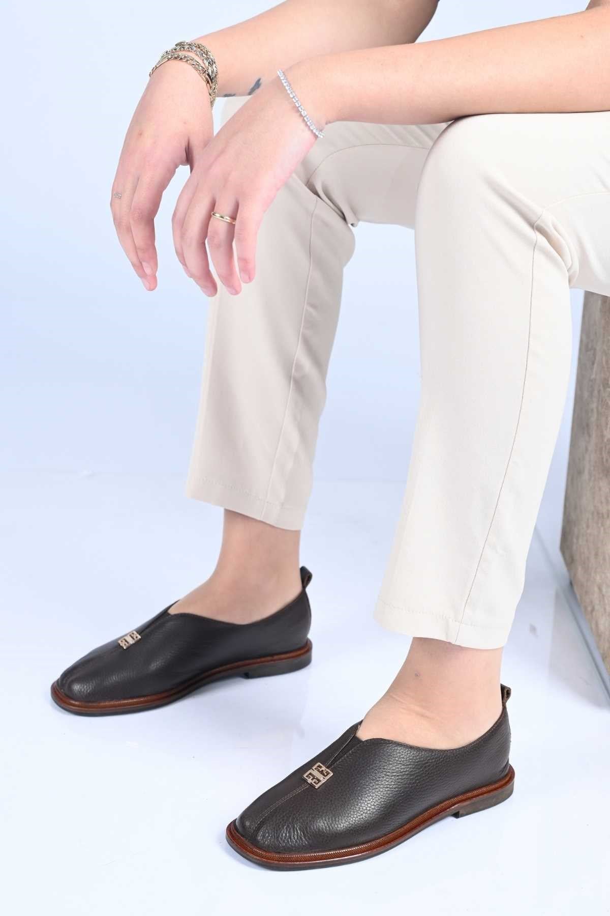 Bestello Slip-On Loafer with Buckle Detail, Jurdan Sole, Genuine Leather, 332-26106 Women's Shoes