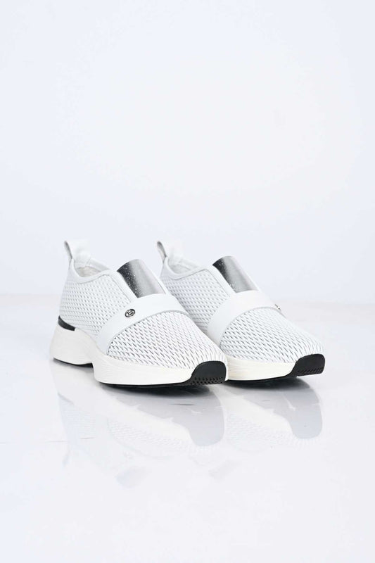 Bestello Slip-On Elastic Sneaker with Staple Detail, Thermo Sole, Genuine Leather, 338-7084 Women's Shoes