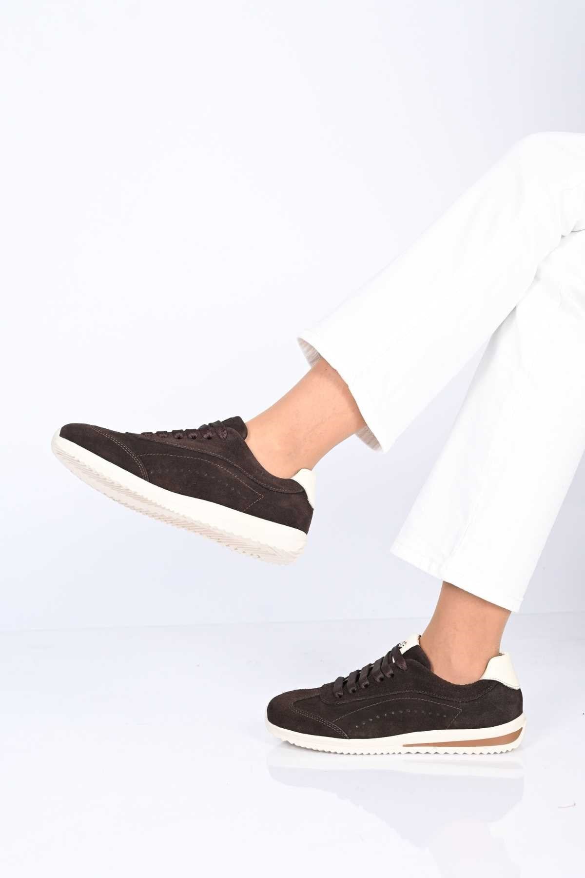 Bestello Lace-Up EVA Sole Genuine Leather Sneakers 338-7110 Women's Shoes