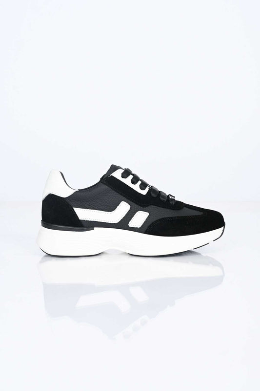 Bestello Lace-Up Genuine Leather Sneakers with Thermo Sole 338-7102 Women's Shoes