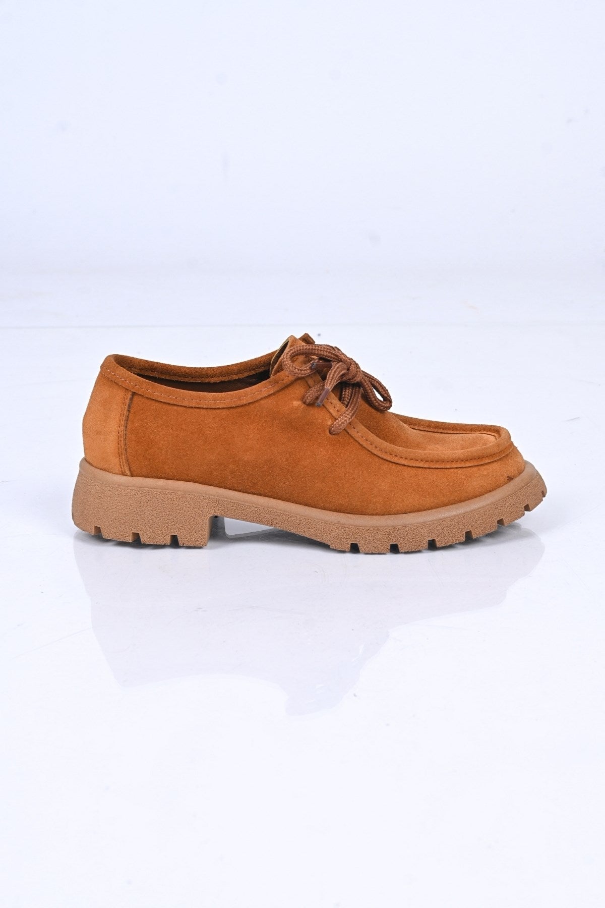 Bestello Lace-Up Genuine Leather Loafers with Thermo Sole 345-4247 Women's Shoes