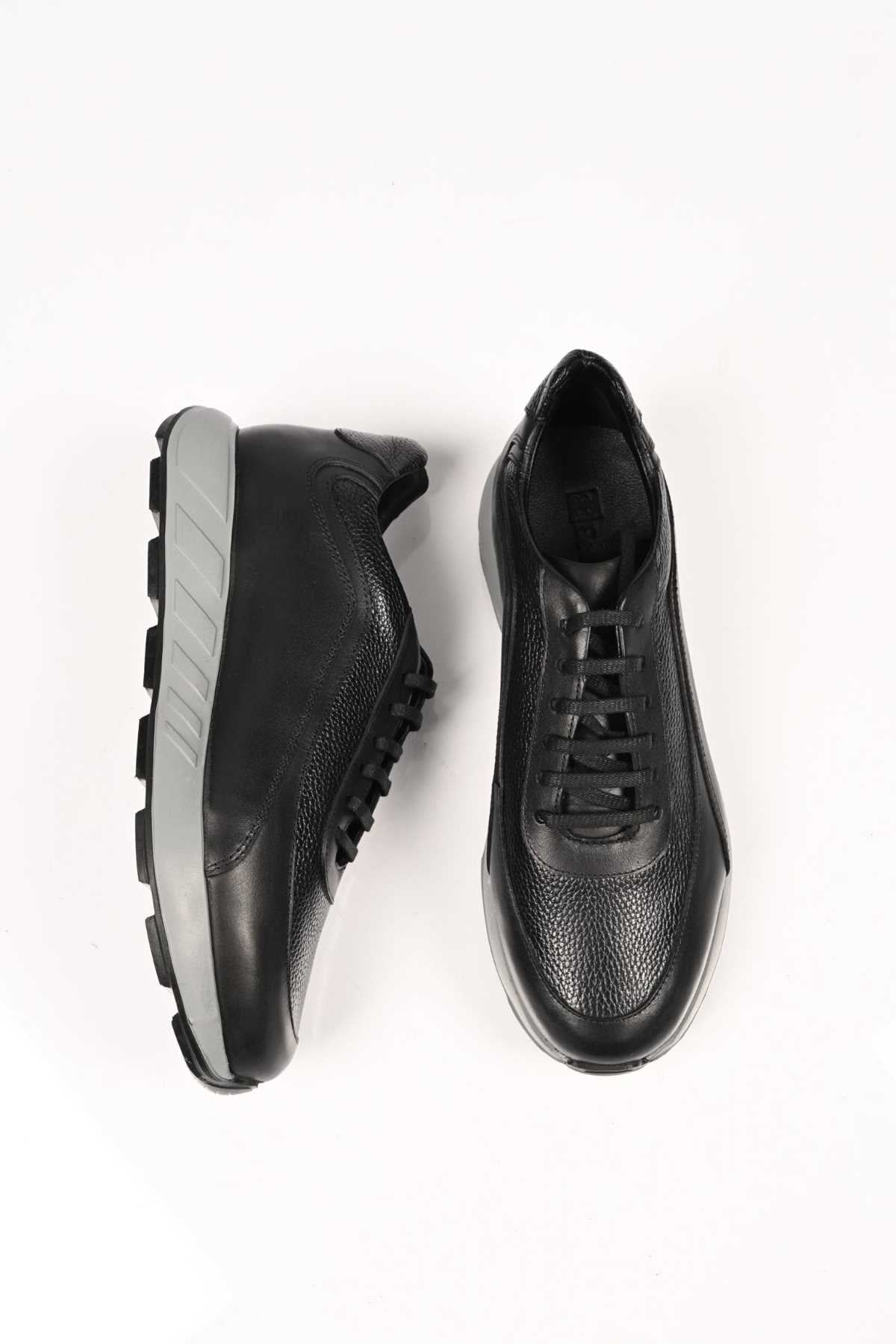 Bestello Lace-Up Genuine Leather Sneakers with EVA Sole 172-64156 Men's Shoes