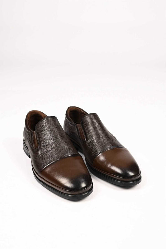 Bestello Slip-On Genuine Leather Comfort Shoes with Rubber Sole 333-1948 Men's Shoes