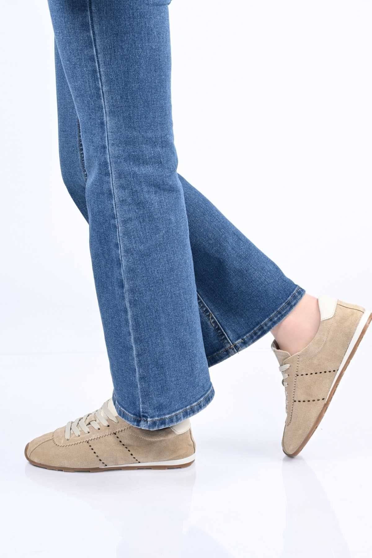 Bestello Lace-Up Genuine Leather Sneakers with Thermo Sole 341-0138 Women's Shoes