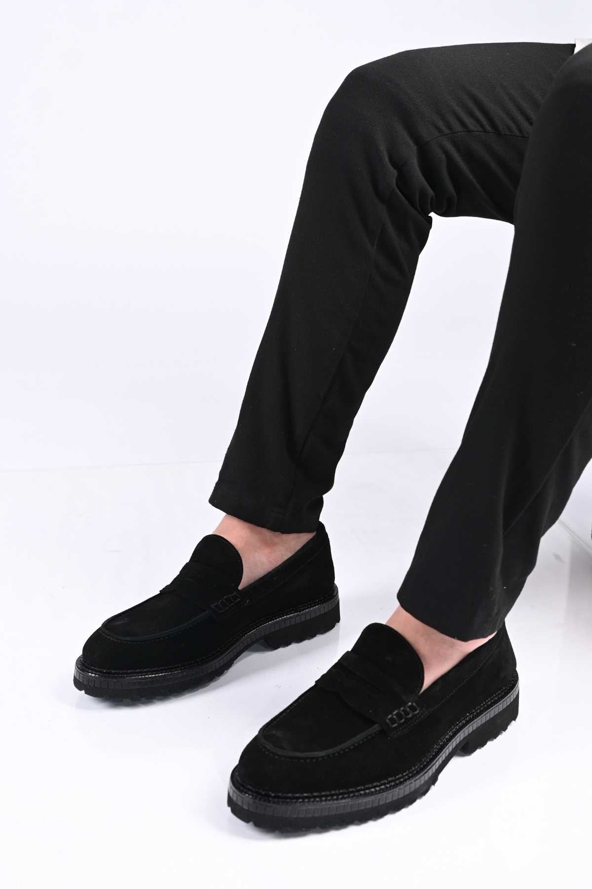 Bestello Slip-On Genuine Leather Loafers with EVA Sole 174-802 Men's Shoes