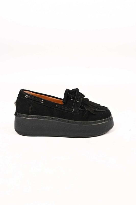 Bestello Slip-On Tassel Genuine Leather Casual Women's Shoes with Poly Sole 334-7877-35 Women's Shoes