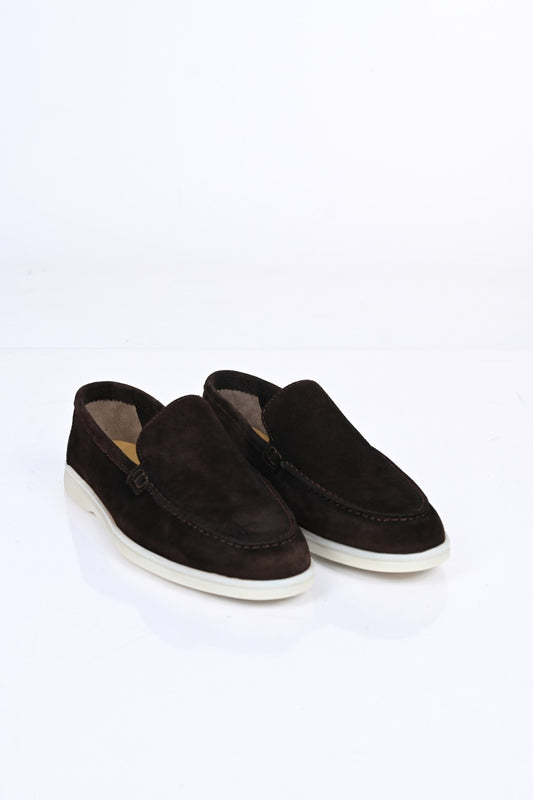 Bestello Slip-On Genuine Leather Loafers with Rubber Sole 028-2000 Men's Shoes