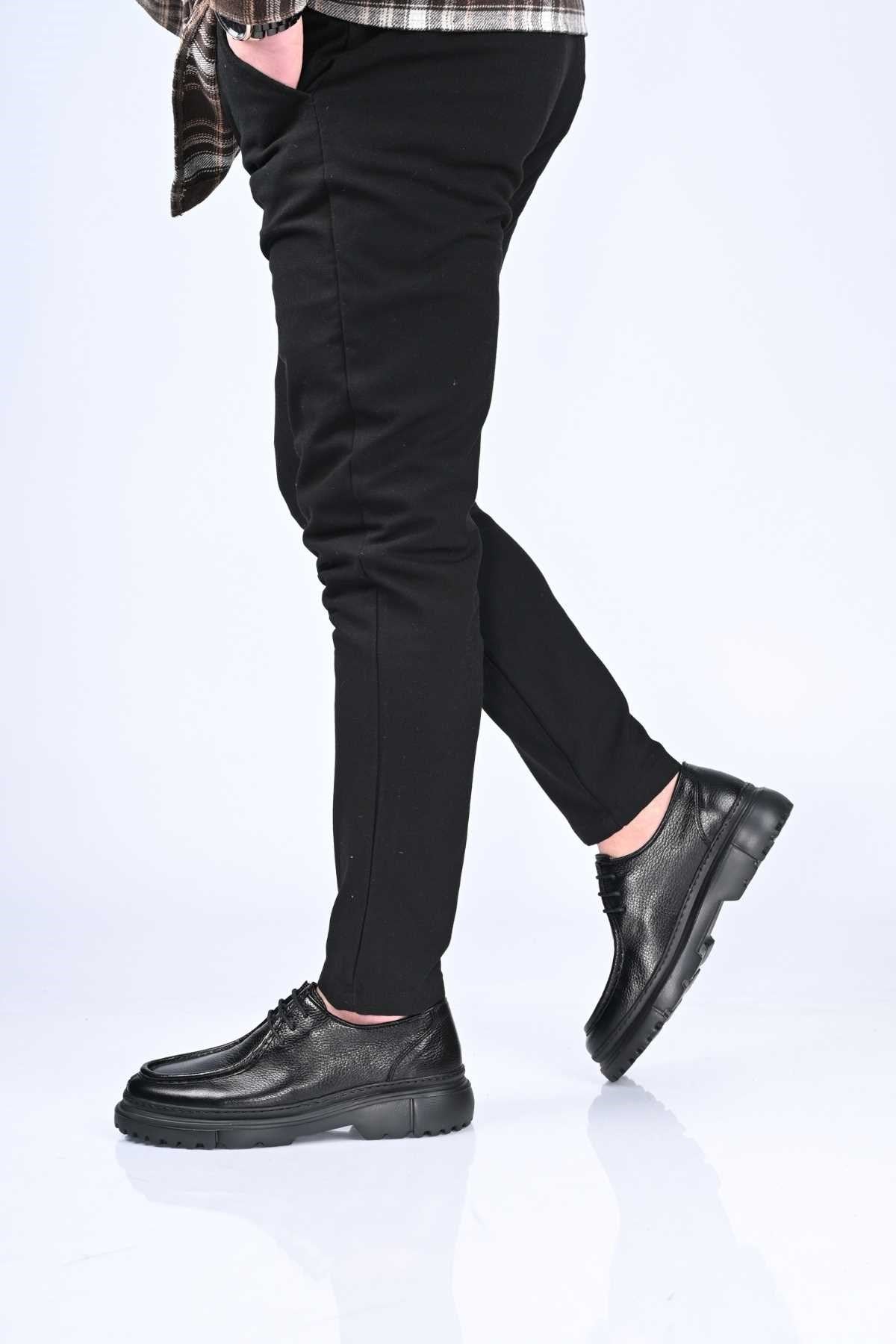 Bestello Lace-Up Genuine Leather Casual Men's Shoes with EVA Sole 179-100
