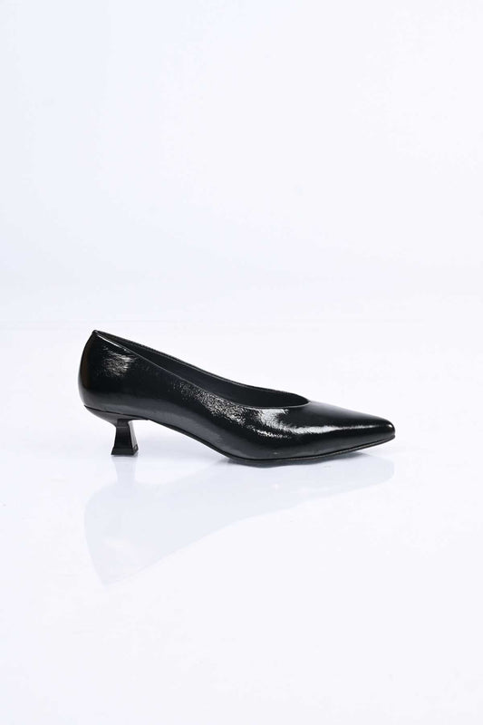 Bestello Genuine Leather Slip-On Shoes with Neolite Sole and Thin Heel 342-040 Women's Shoes