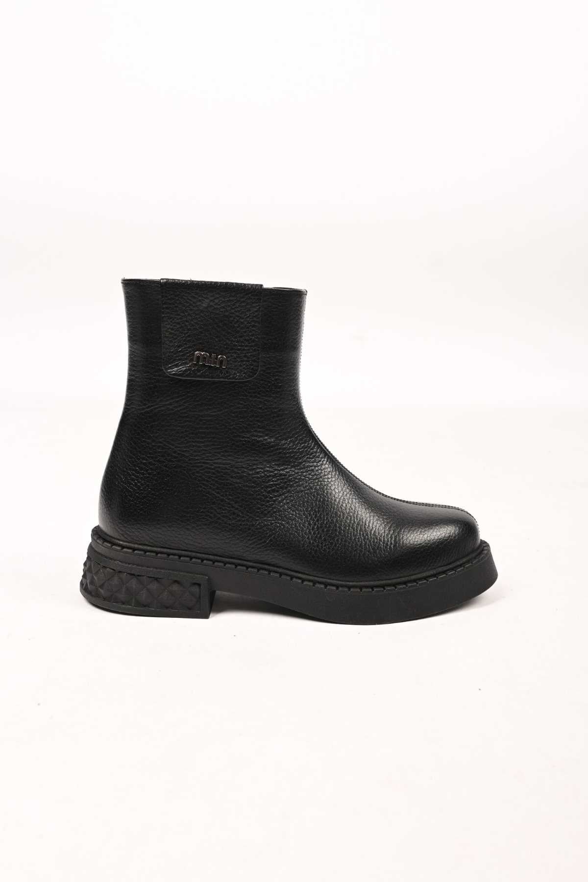 Bestello Slip-On Zip-Up Genuine Leather Casual Boots with Thermo Sole 335-004-15 Women's Boots
