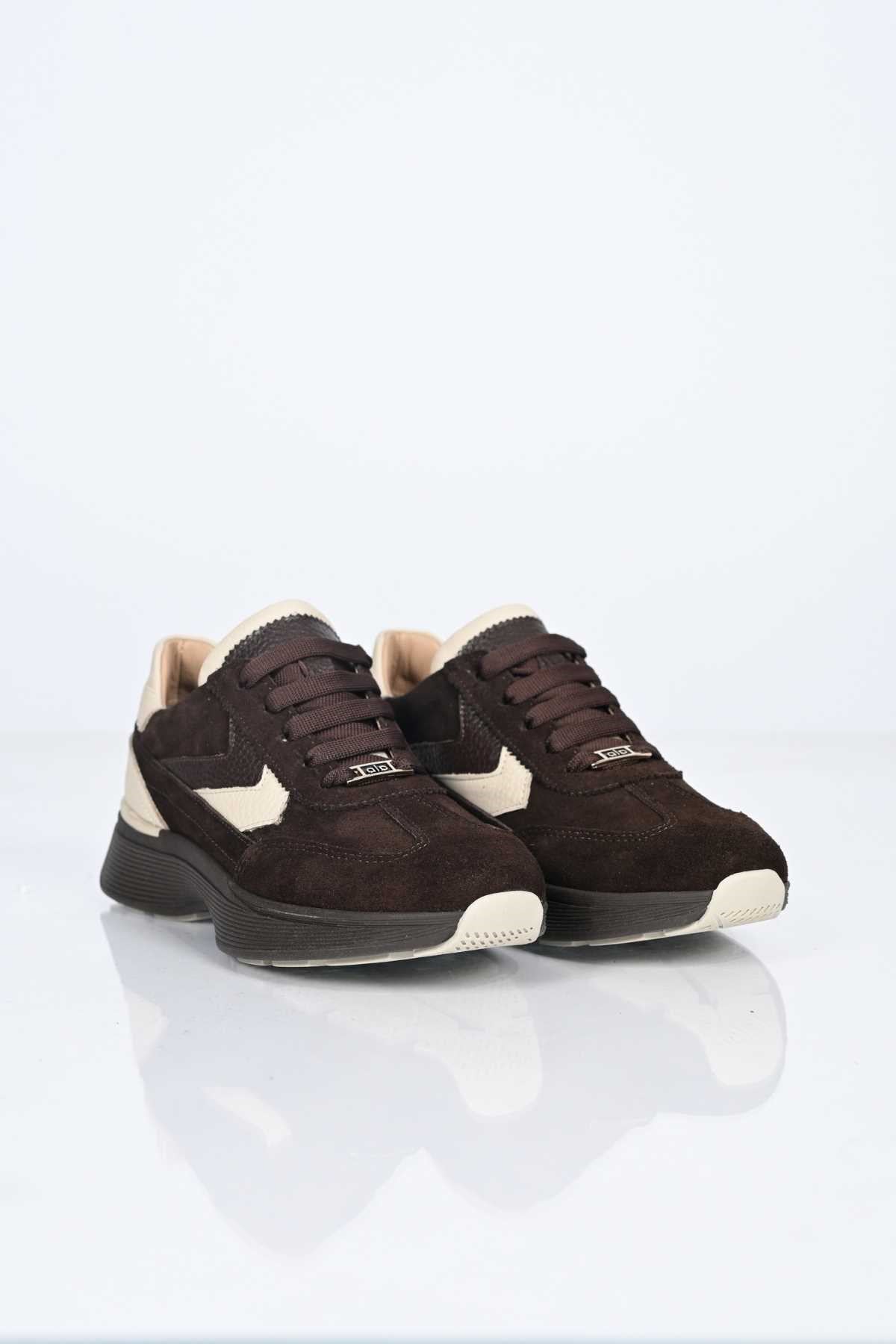 Bestello Lace-Up Genuine Leather Sneakers with Thermo Sole 338-7108 Women's Shoes