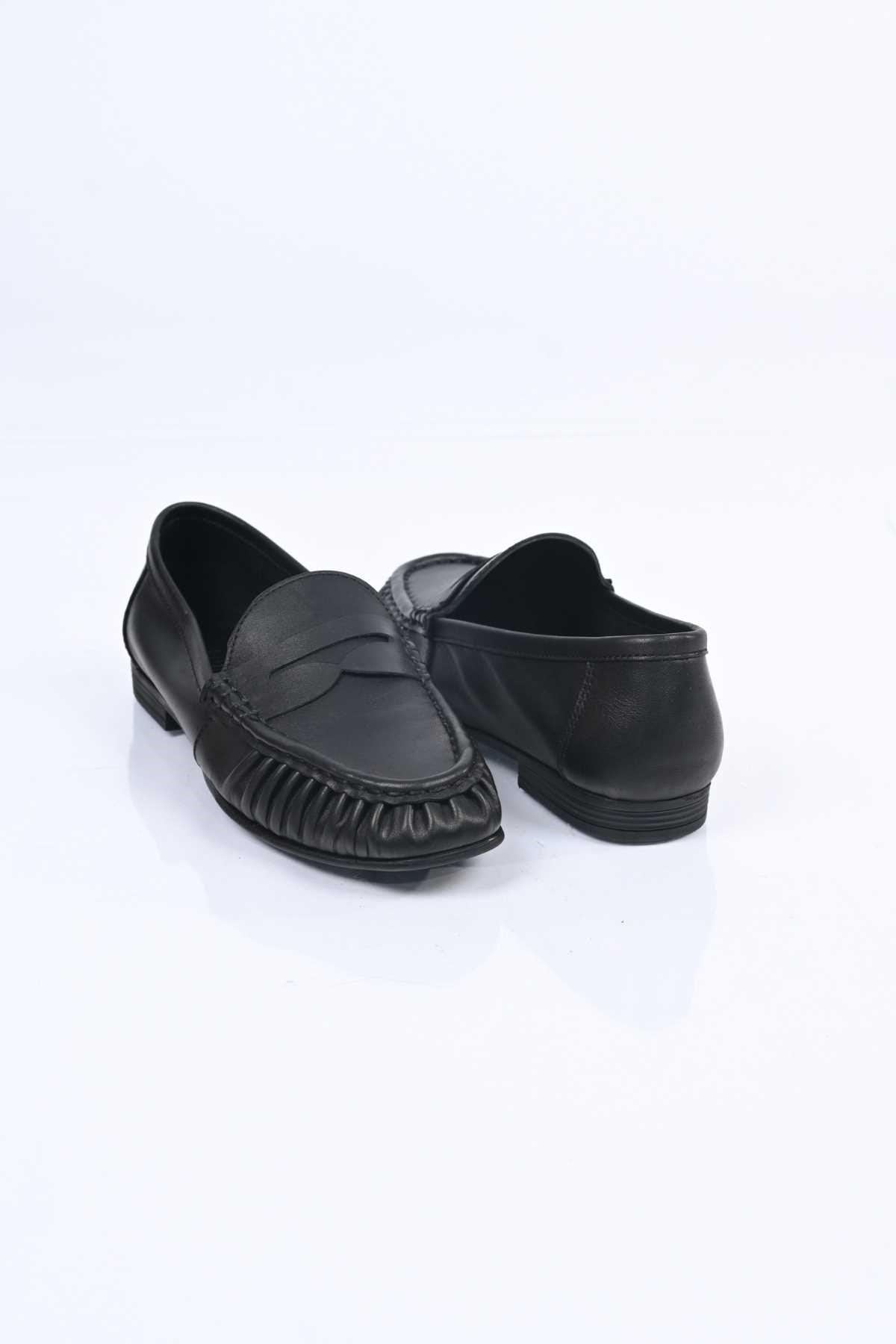 Bestello Genuine Leather Loafer with Elasticized Slip-On Design and TPU Sole 343-265-2660 Women's Shoes
