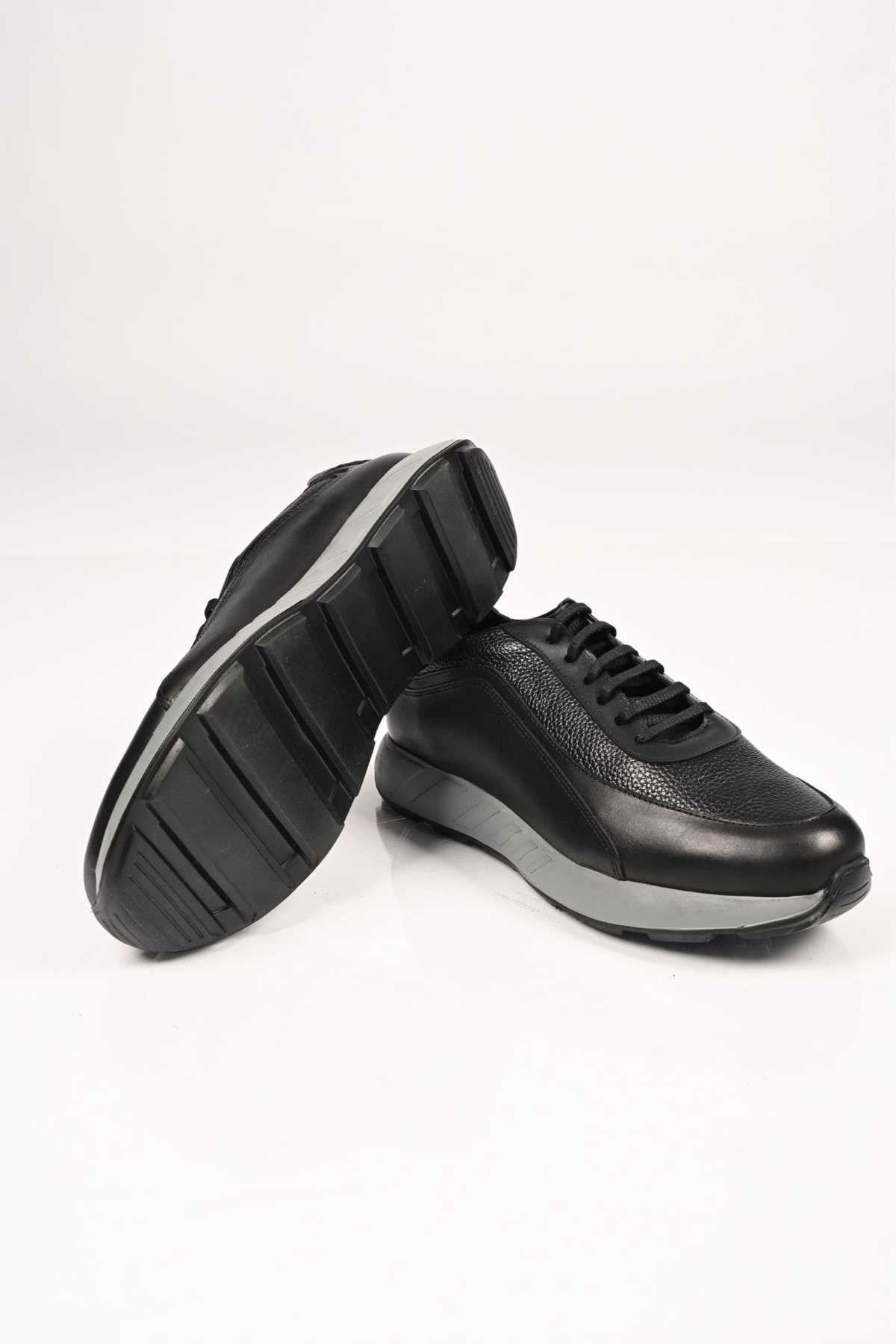 Bestello Lace-Up Genuine Leather Sneakers with EVA Sole 172-64156 Men's Shoes