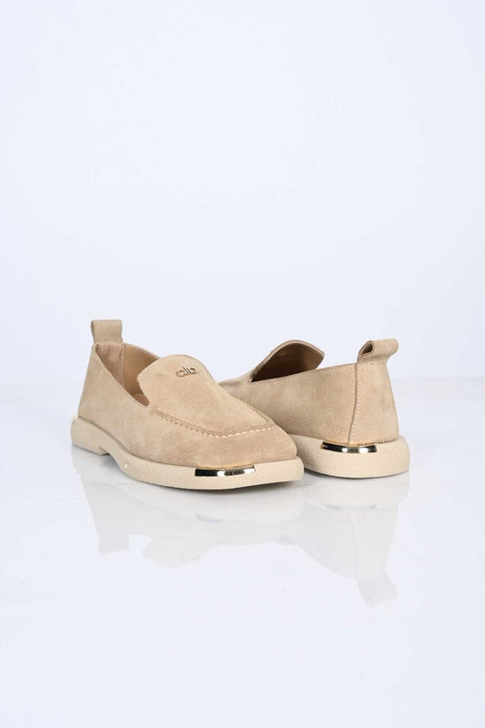 Bestello Slip-On Loafer with Buckle Detail, Thermo Sole, Genuine Leather, 338-7086 Women's Shoes