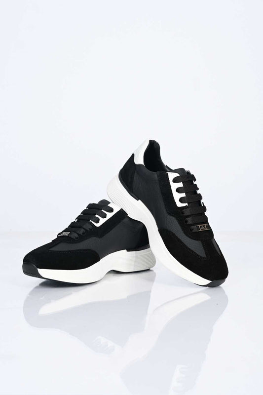 Bestello Lace-Up Genuine Leather Sneakers with Thermo Sole 338-7102 Women's Shoes