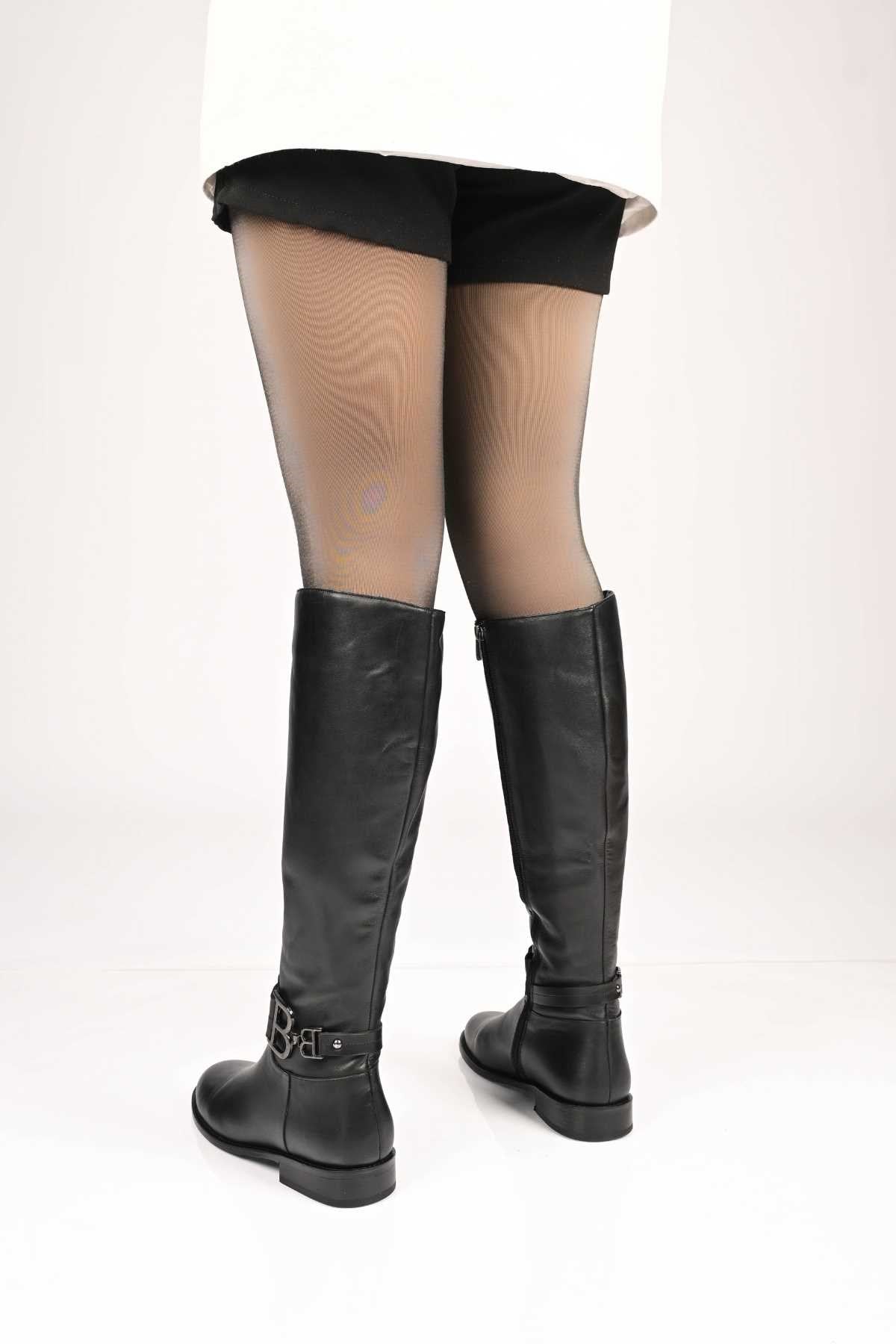 Bestello Slip-On Zip-Up Genuine Leather Boots with Jordan Sole 334-2500 Women's Boots