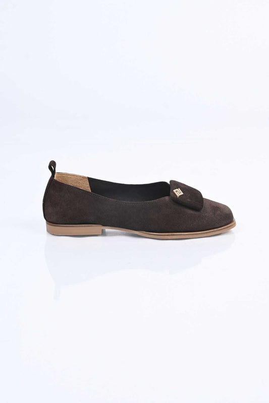 Bestello Genuine Leather Ballet Flats with Buckle, Laceless, Jurdan Sole 343-089-110 Women's Shoes