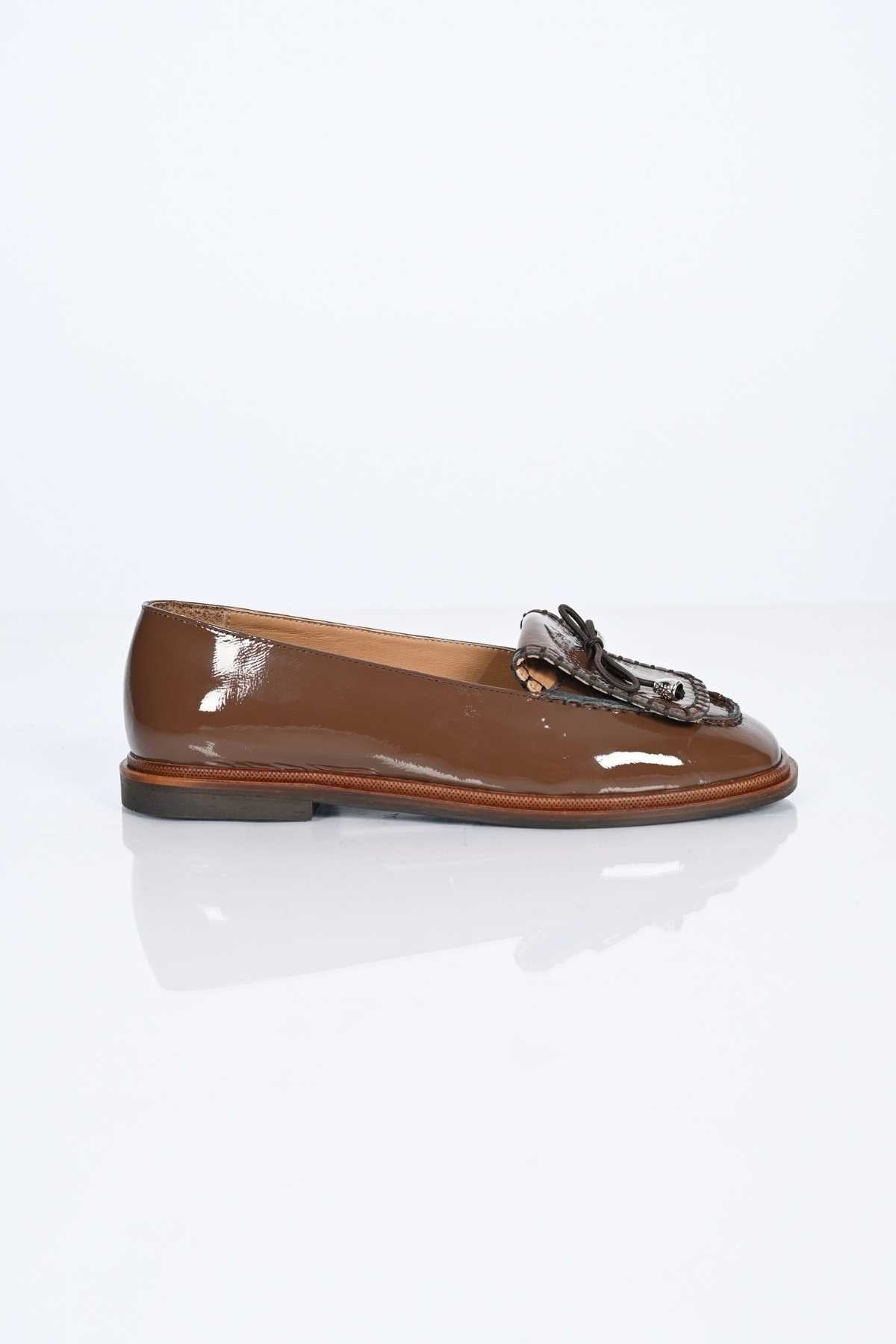 Bestello Laceless Loafer with Saddle Detail, Genuine Leather, Patent Finish, Jurdan Sole, 332-26146 Women's Shoes