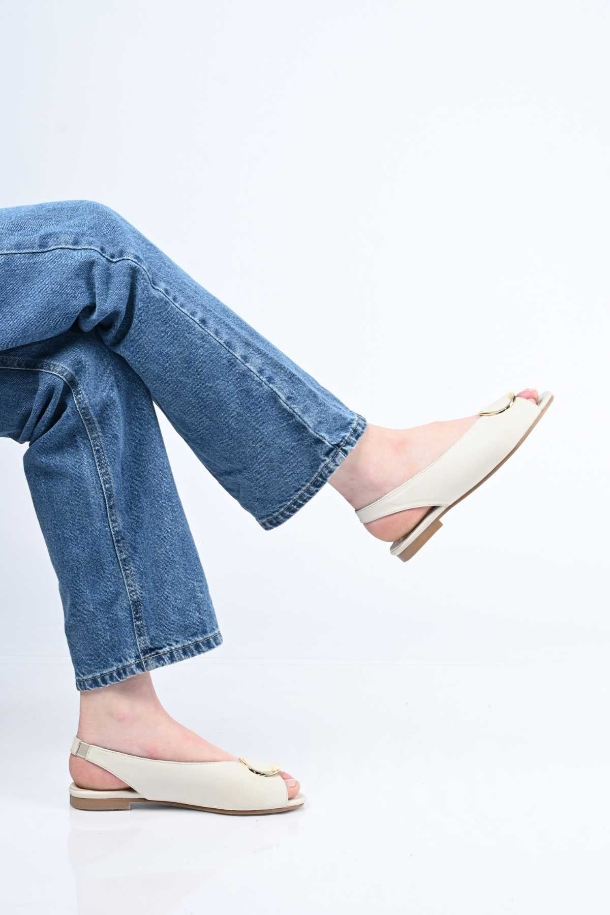 Bestello Genuine Leather Open-Toe Sandals with Buckle, Slip-On, Jurdan Sole 342-939 Women's Sandals
