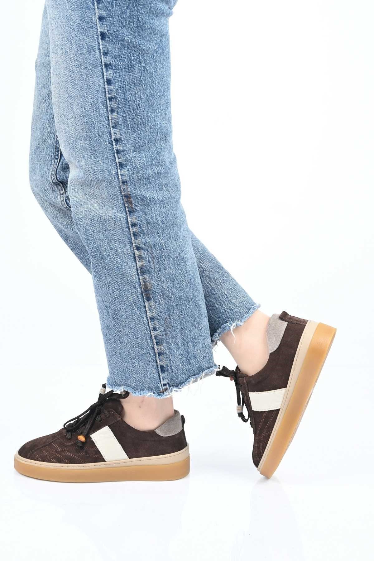 Bestello Lace-Up Genuine Leather Sneakers with Thermo Sole 345-1428 Women's Shoes