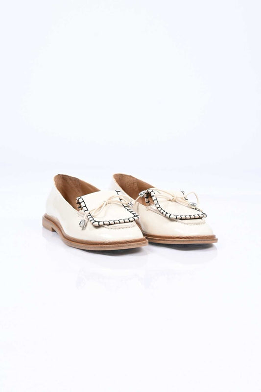 Bestello Laceless Loafer with Saddle Detail, Genuine Leather, Patent Finish, Jurdan Sole, 332-26146 Women's Shoes
