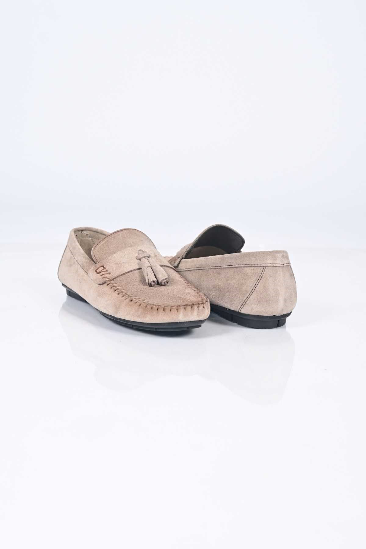 Bestello Genuine Leather Loafers for Men, Slip-On with Tassels and Polyurethane Sole, Model 028-2022-26Y
