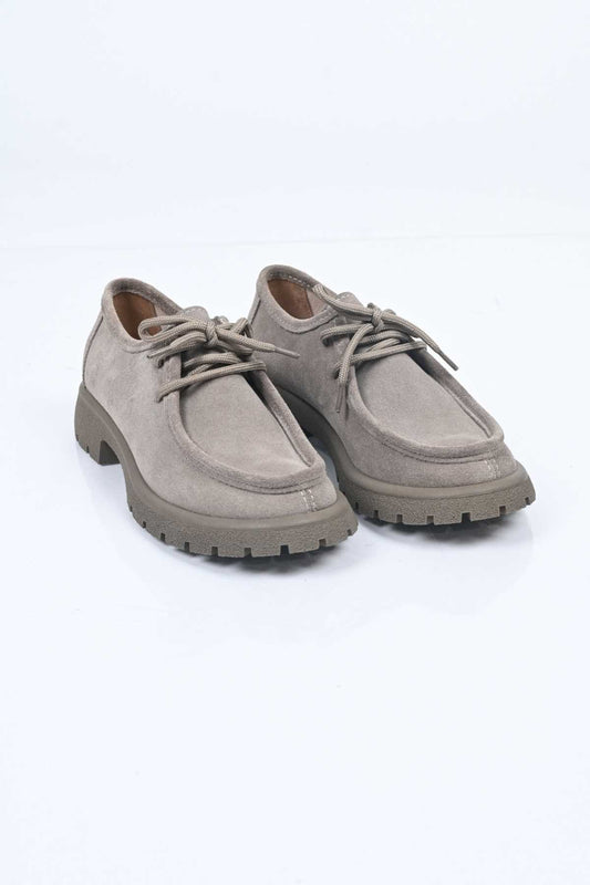 Bestello Lace-Up Genuine Leather Loafers with Thermo Sole 345-4247 Women's Shoes