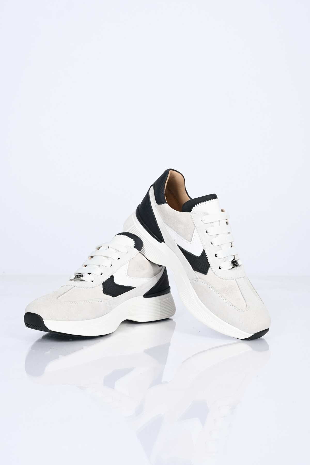 Bestello Lace-Up Genuine Leather Sneakers with Thermo Sole 338-7108 Women's Shoes