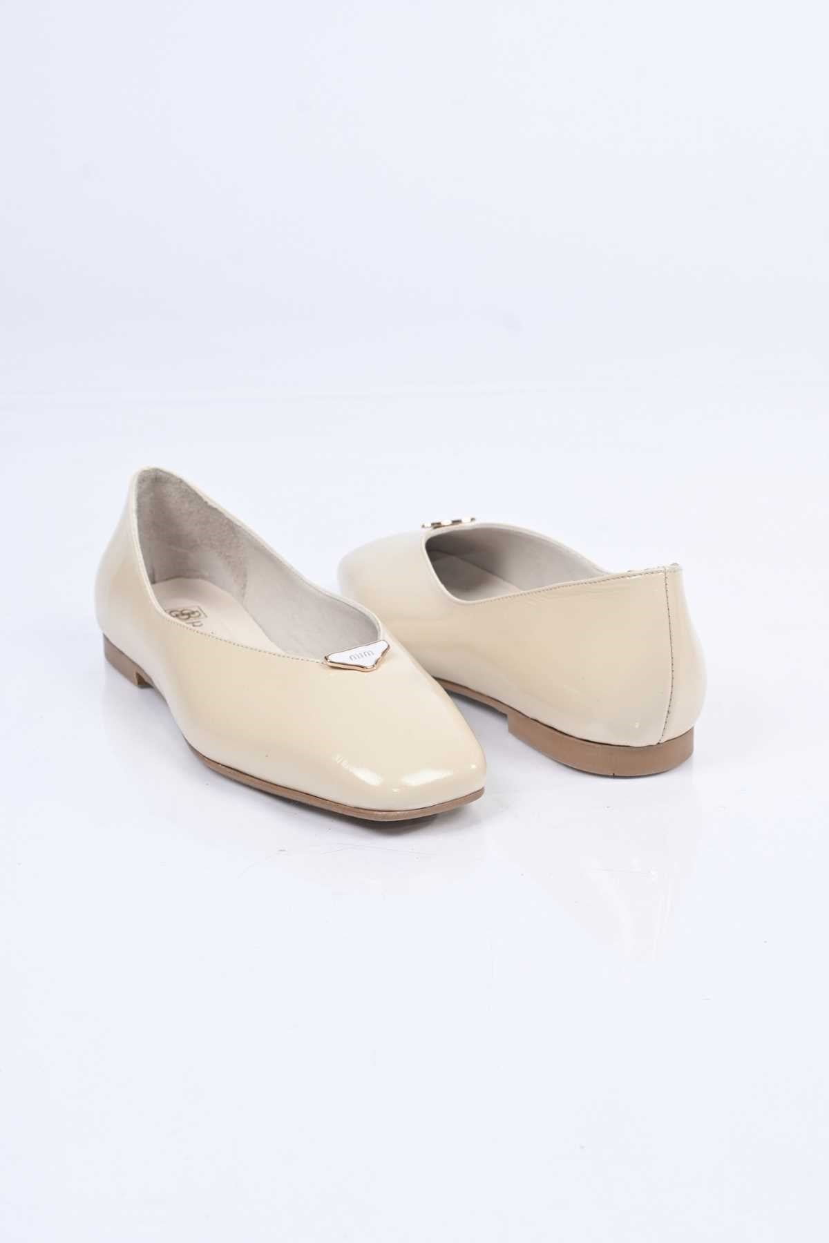 Bestello Genuine Leather Slip-On Ballet Flats with Buckle and Jurdan Sole 342-014 Women's Shoes