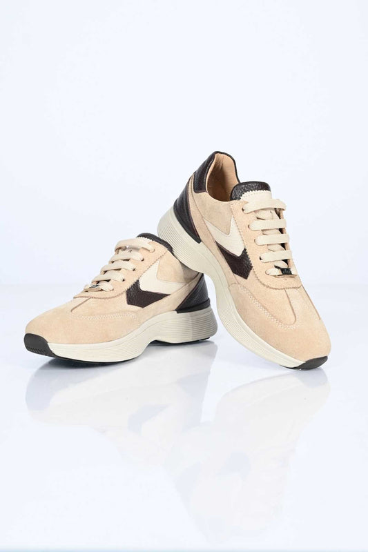 Bestello Lace-Up Genuine Leather Sneakers with Thermo Sole 338-7108 Women's Shoes