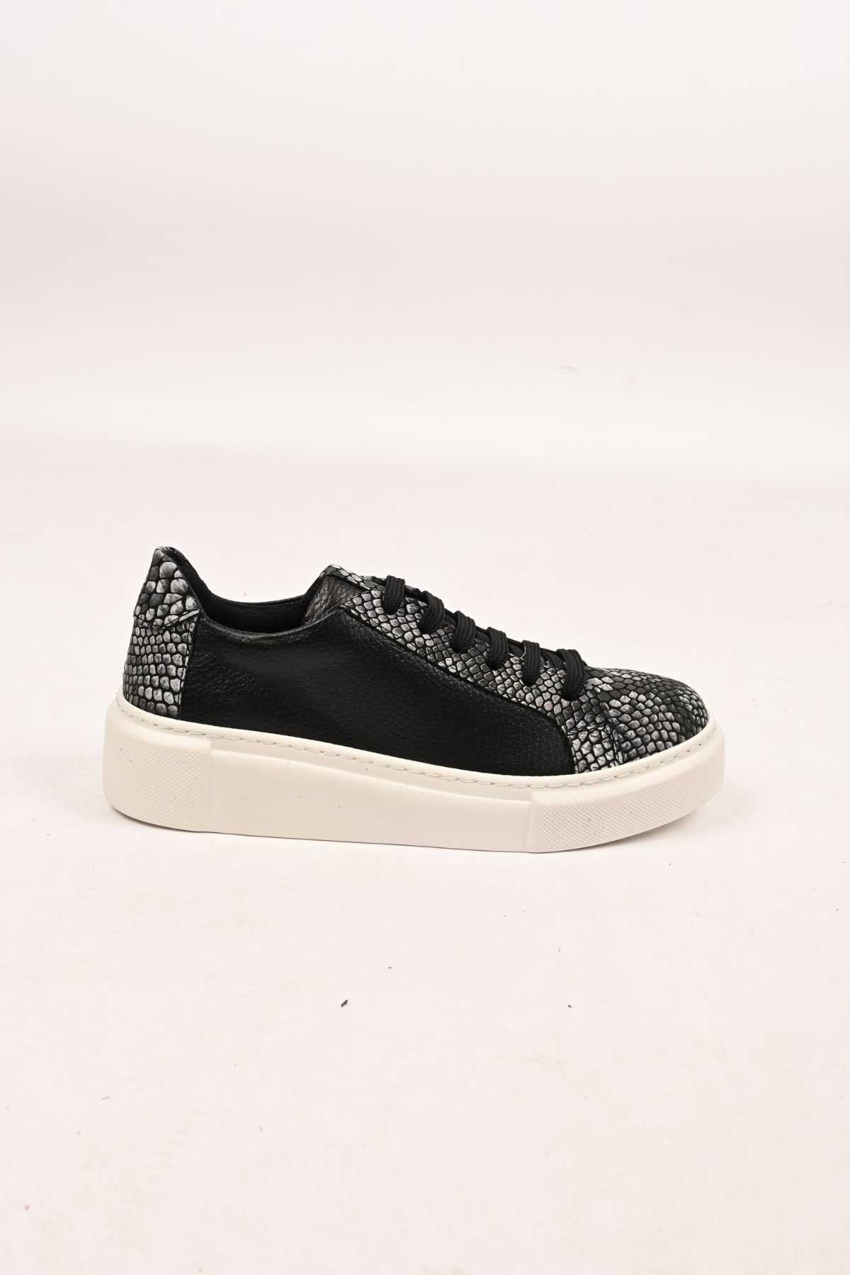 Bestello Lace-Up Genuine Leather Sneakers with Poly Sole, 101-5022-09-26K Women's Shoes
