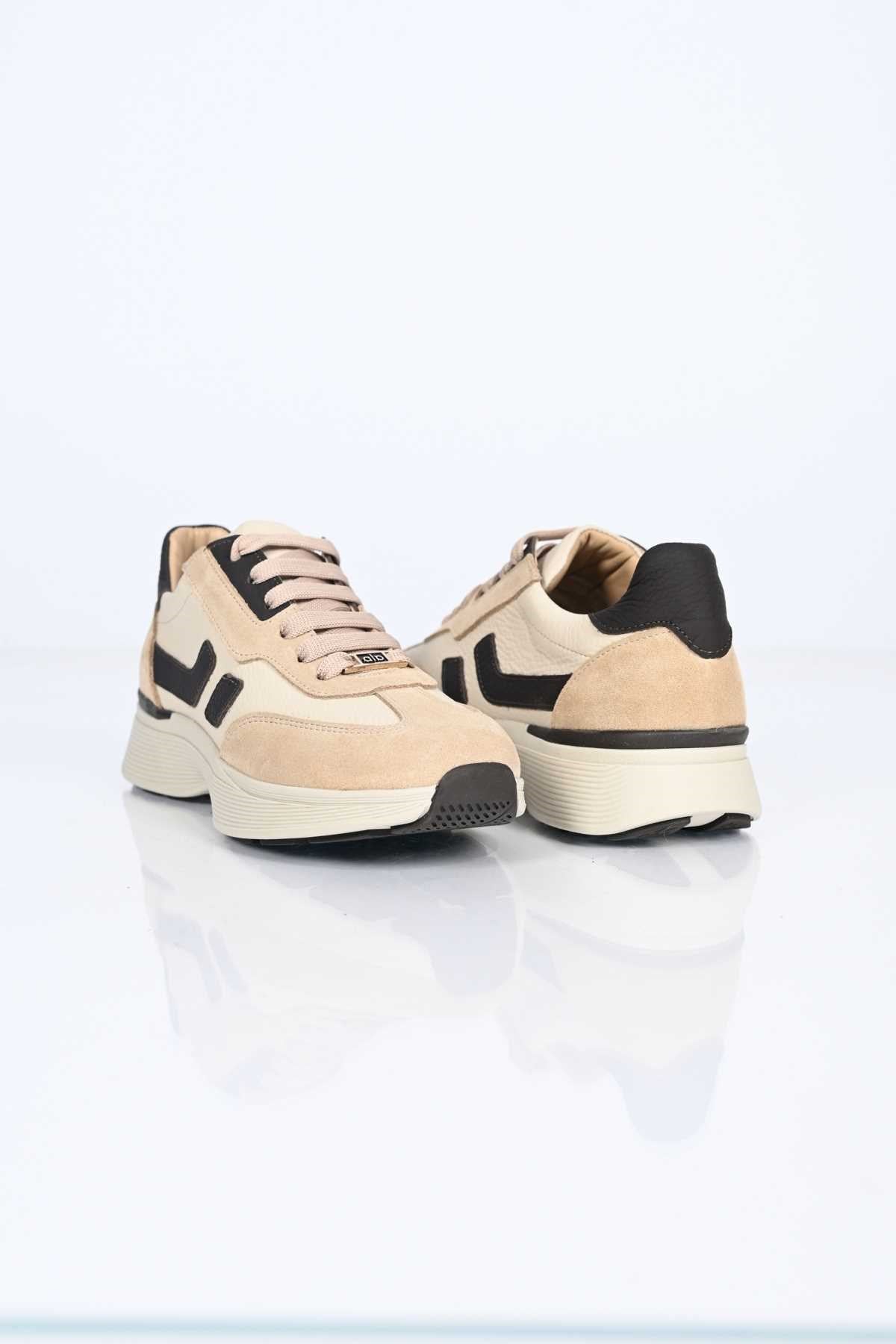 Bestello Lace-Up Genuine Leather Sneakers with Thermo Sole 338-7102 Women's Shoes